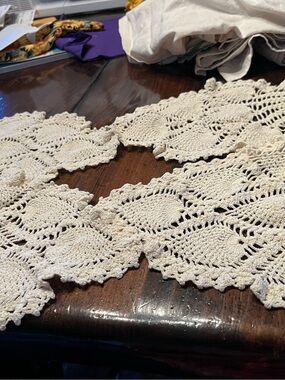 Vintage Hand-Crocheted doilies